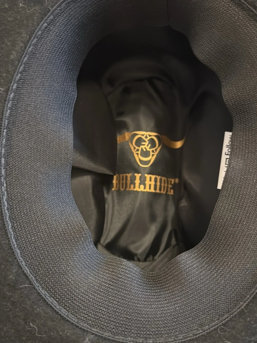 Black Felt Cowboy Hat with Pink Trim_Girls